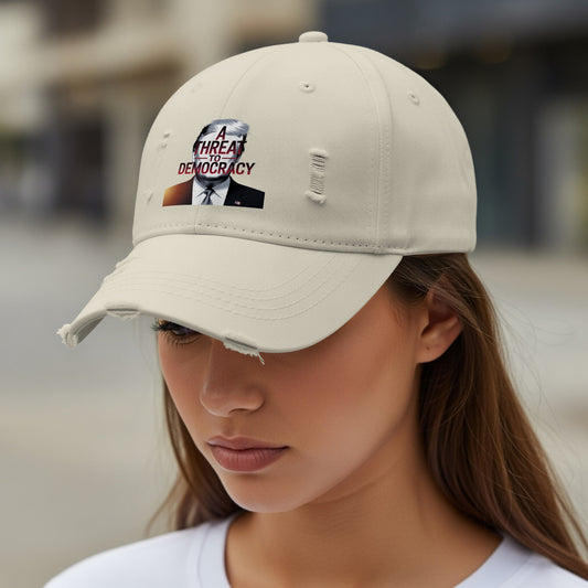 Threat to Democracy Distressed Baseball Cap product