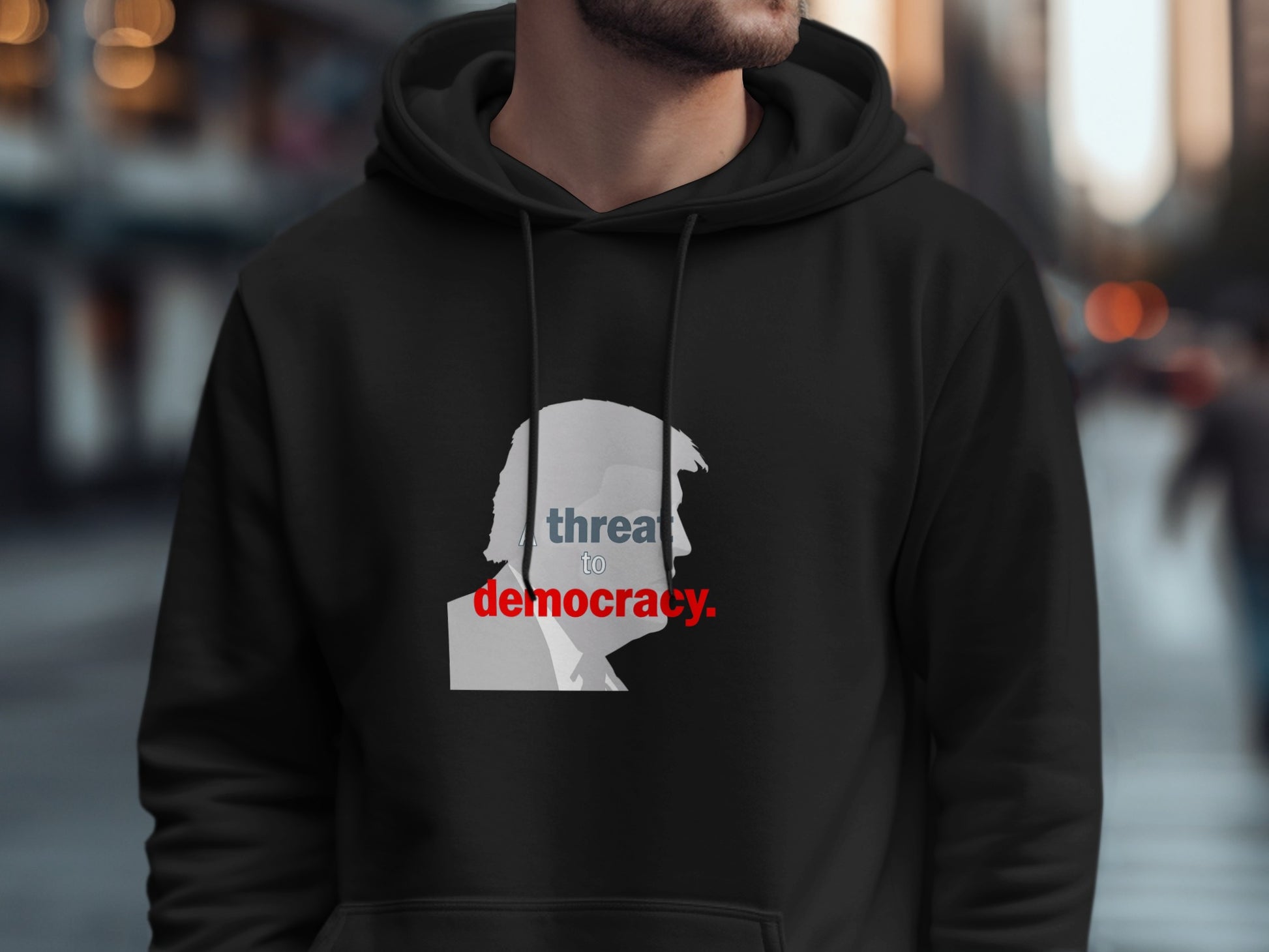 Threat To Democracy Graphic Hoodie product