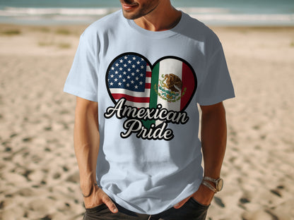 Amexican Pride Flag Heart T-shirt patriotic product