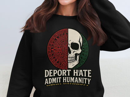 Deport Hate Admit Humanity Skull Graphic product
