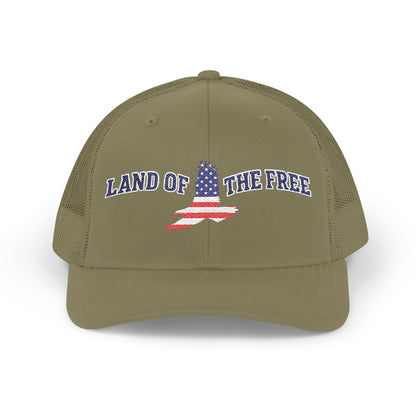 4th of JULY Patriotic Snapback Trucker Cap, Land of the Free Hat, Embroidered Cap for Independence Day, Casual Wear, Outdoor Activities