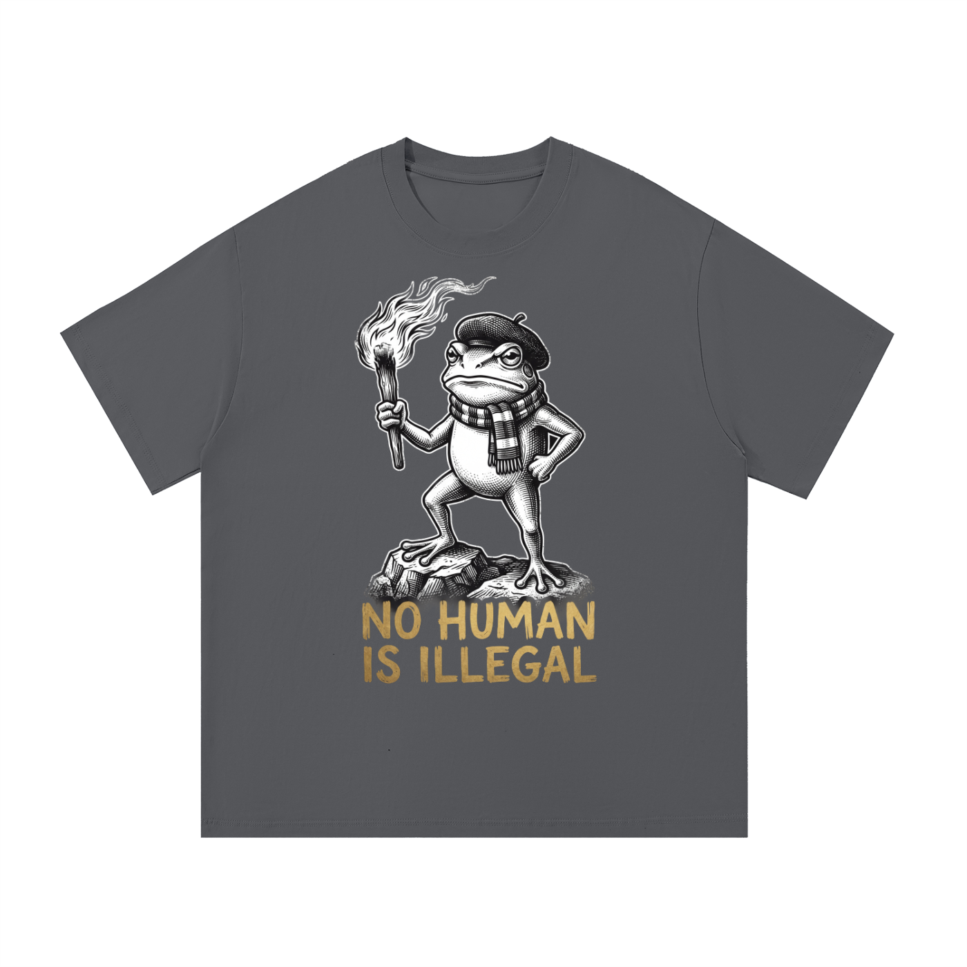 NO Human is Illegal Tee |Essential Cotton T-Shirt