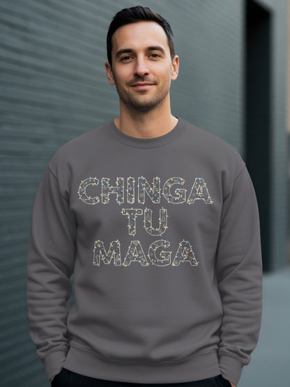 Chinga Tu Maga Graphic Design Sweatshirt product