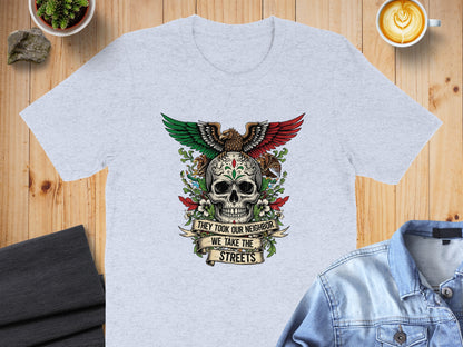 We Take The Streets Skull Design T-Shirt product type
