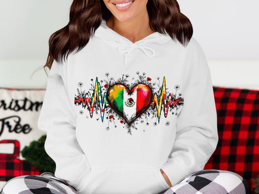 Mexican Heartbeat Love Hoodie Sweatshirt product