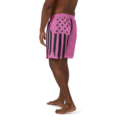 Patriotic Swim Shorts, 4th of July Swimwear, Unisex Beach Shorts, Fireworks Swim Trunks, Summer Pool Wear, Holiday Swim Attire