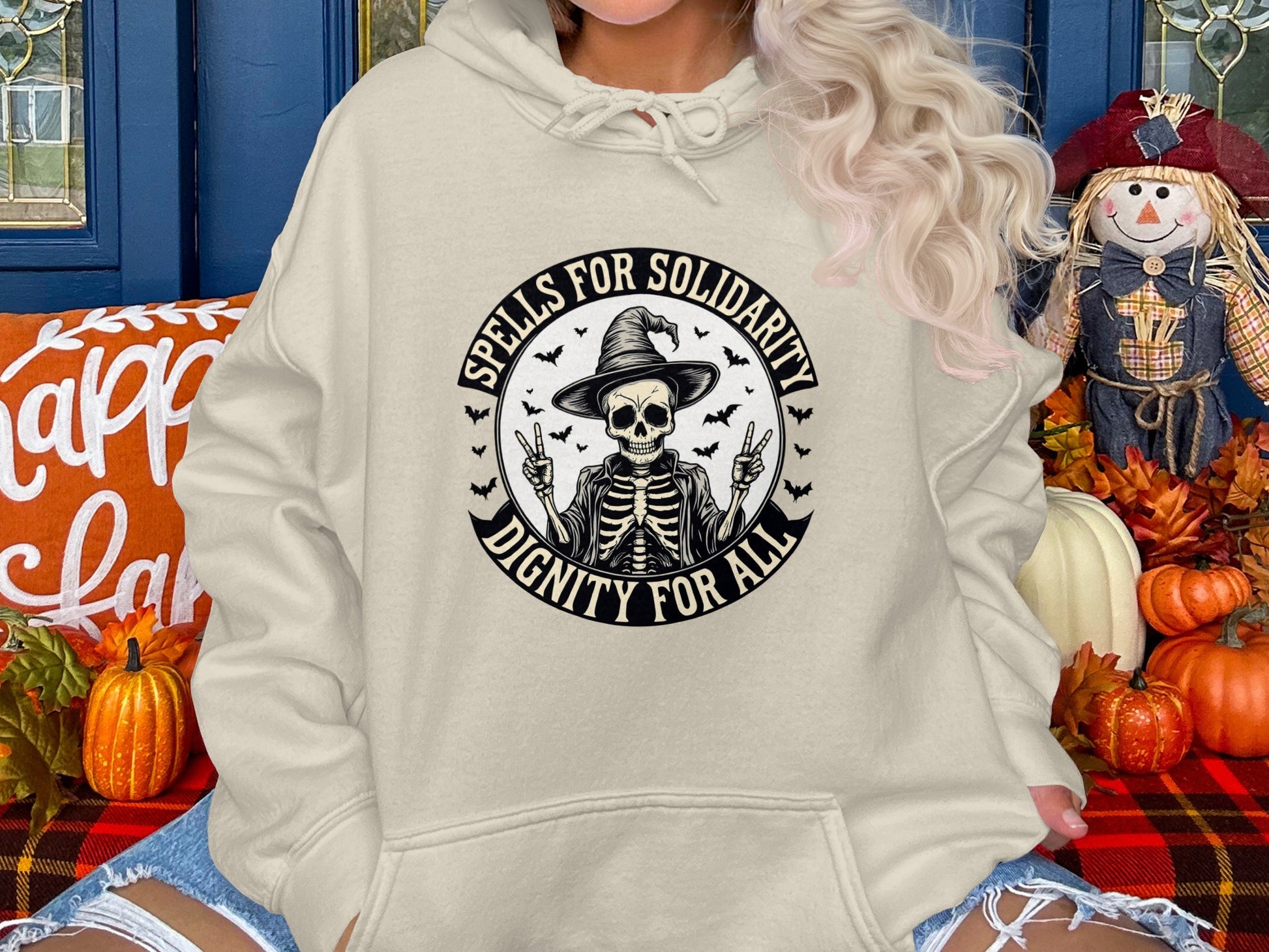 Spells for Solidarity Dignity for All Hoodie product type