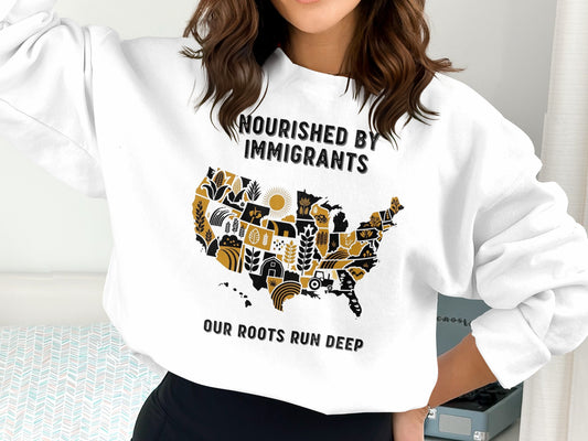 Nourished By Immigrants Our Roots Run Deep product type
