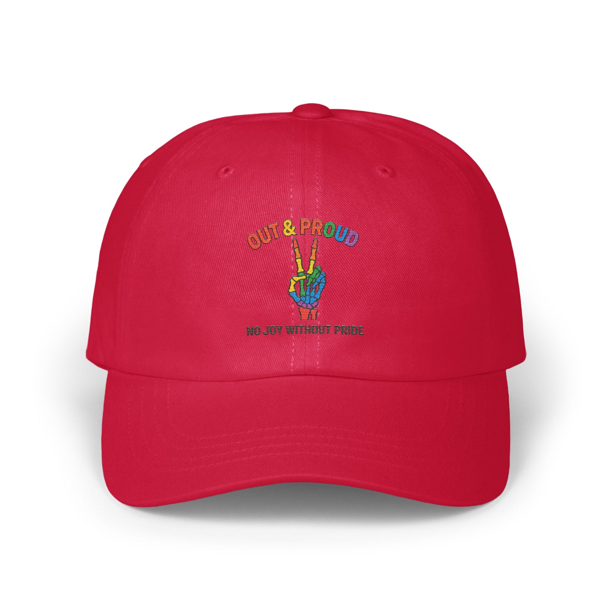 Out & Proud Stylish Red Cap Hat Accessory Product Type