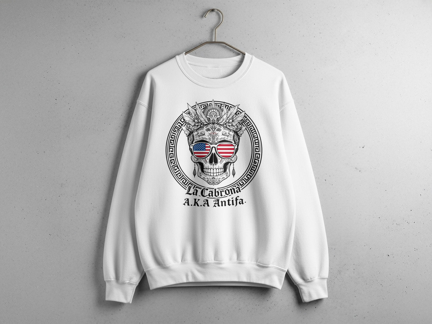 La Calavera A.K.A Antifa Skull Graphic Sweatshirt Product