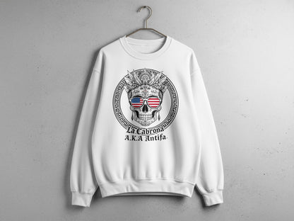 La Calavera A.K.A Antifa Skull Graphic Sweatshirt Product