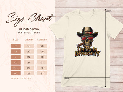 Unity in Diversity Skull Design T-shirt product type