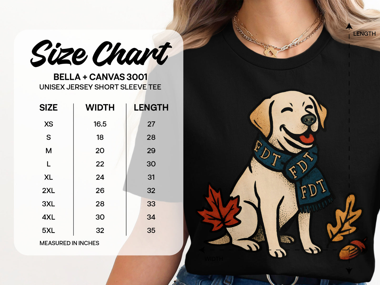 Happy Dog in Scarf Casual Graphic Tee