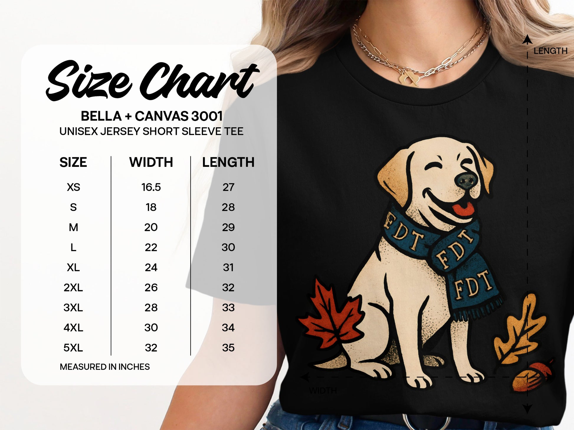 Happy Dog in Scarf Casual Graphic Tee