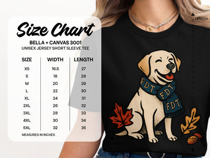 Happy Dog in Scarf Casual Graphic Tee