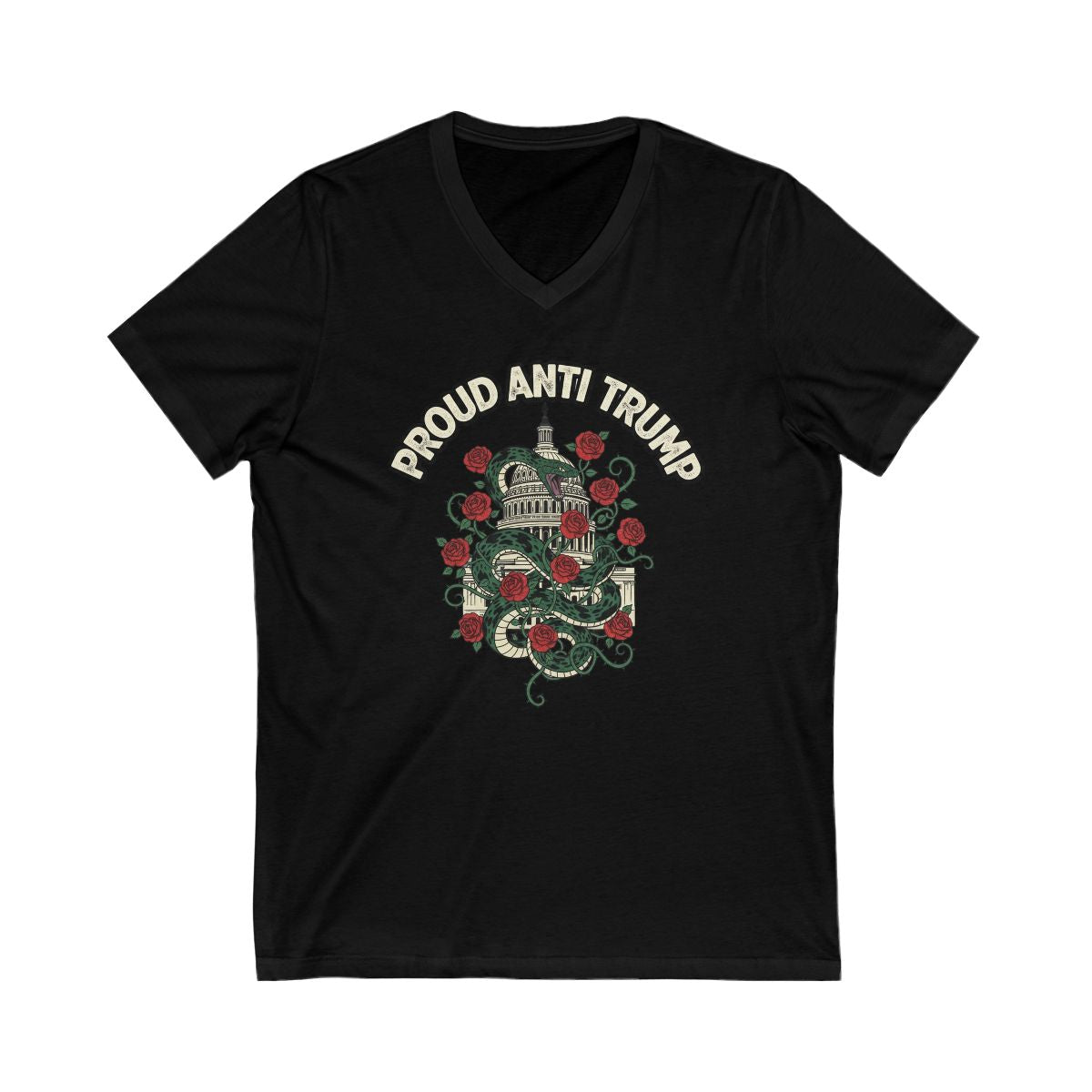Proud Anti Trump V-Neck Shirt anti Trump product