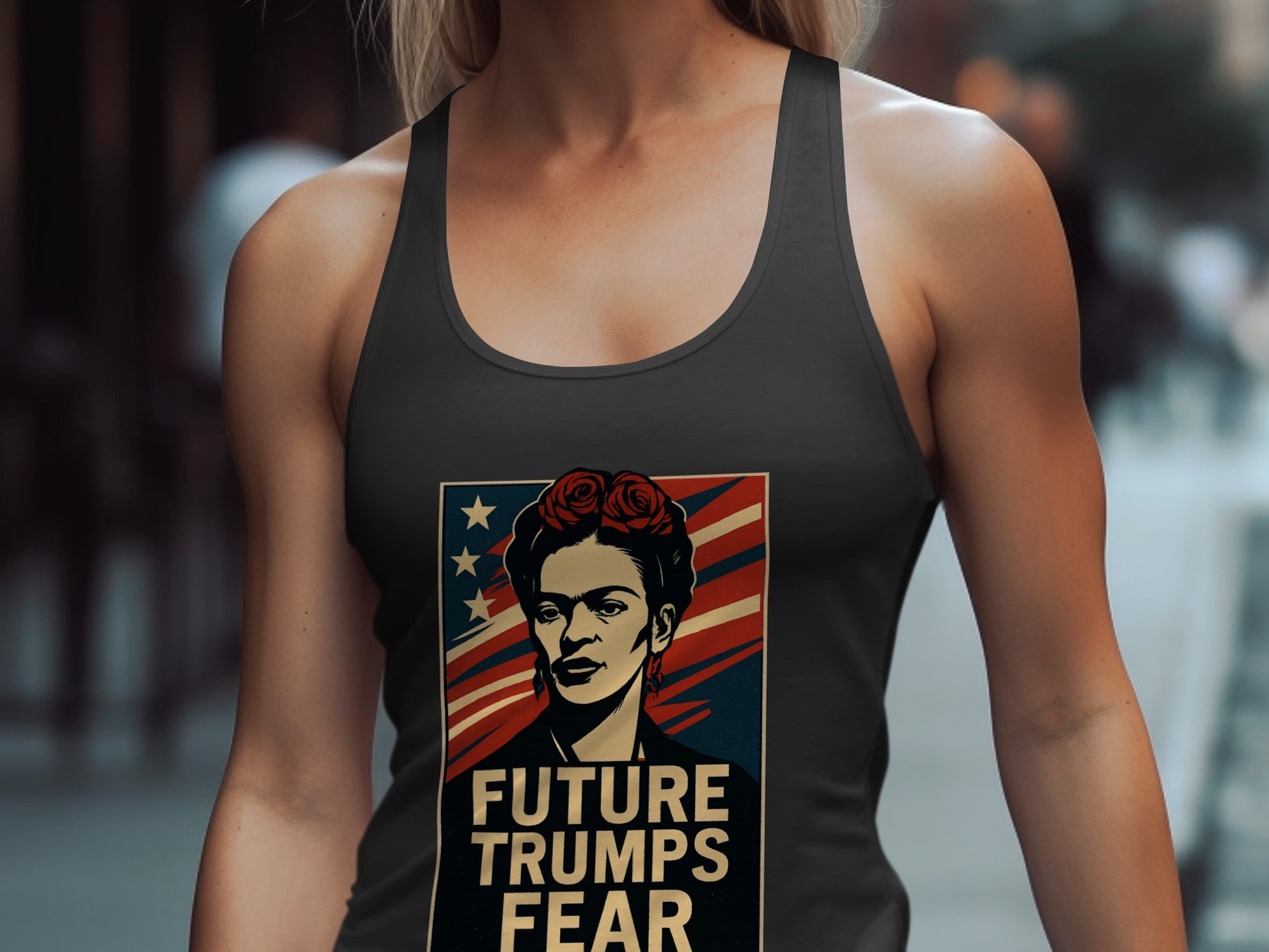 Future Trumps Fear Graphic Women's Tank Top product