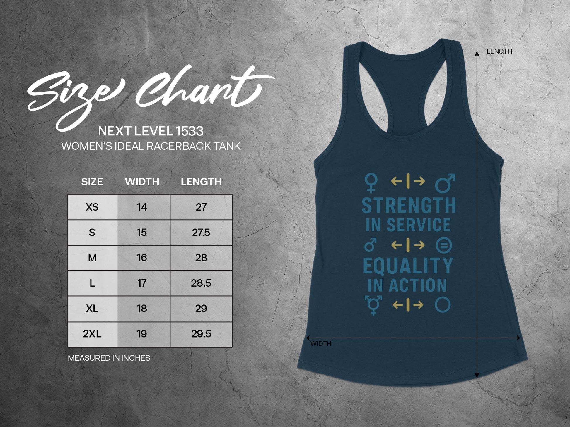 Strength in Service Equality in Action Tank Top