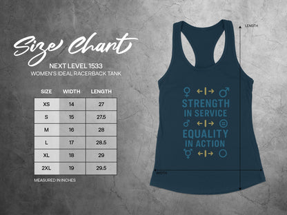Strength in Service Equality in Action Tank Top