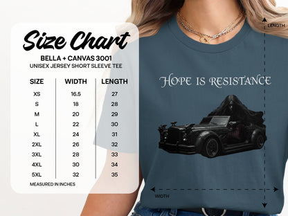Hope Is Resistance Graphic Unisex Jersey Short Sleeve Tee