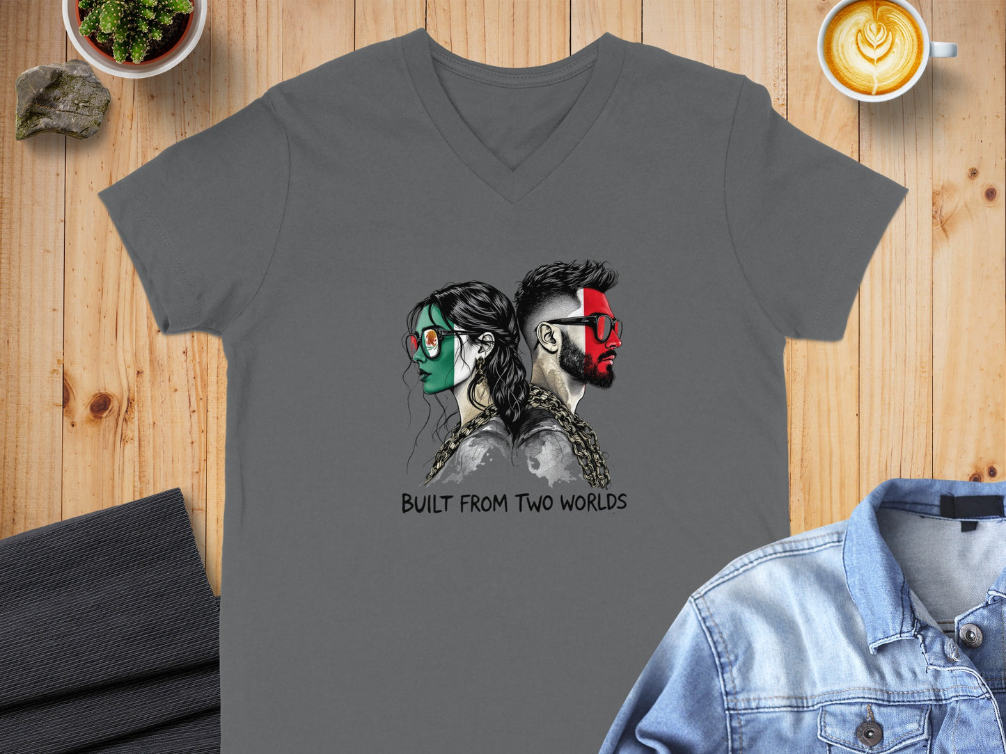 Built From Two Worlds Graphic T-Shirt product type