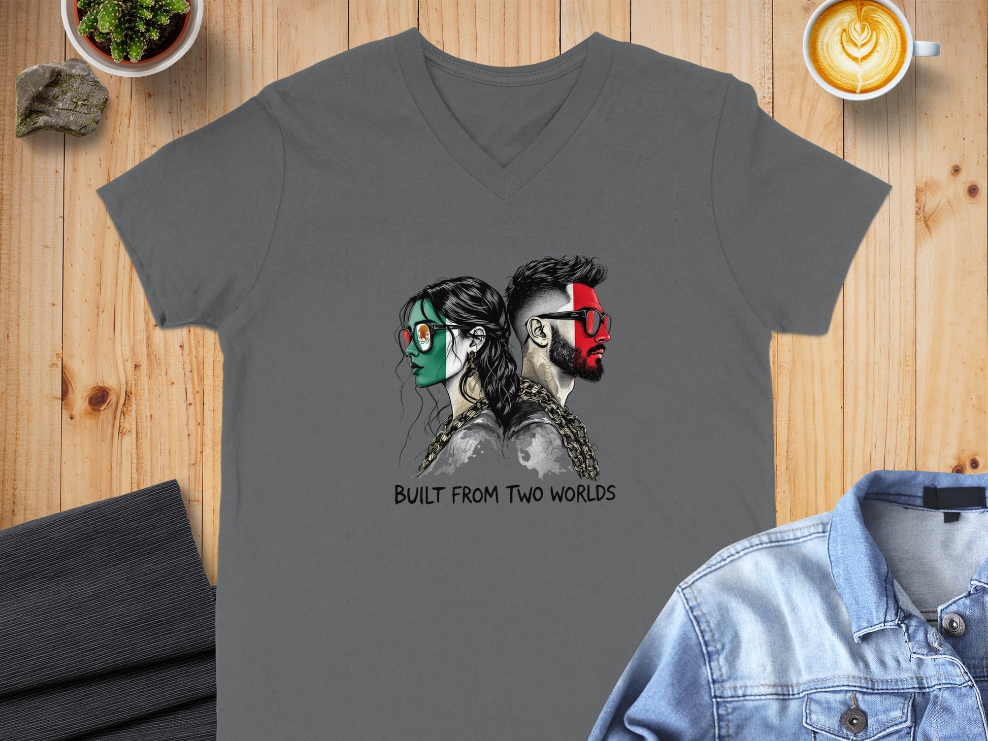 Built From Two Worlds Graphic T-Shirt product type