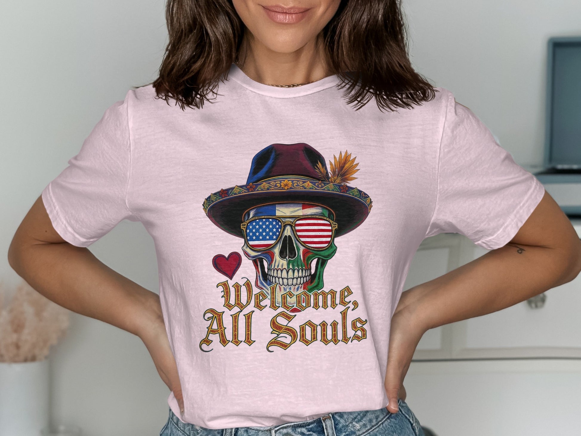 Welcome All Souls Skull Graphic T-Shirt product type