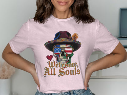 Welcome All Souls Skull Graphic T-Shirt product type