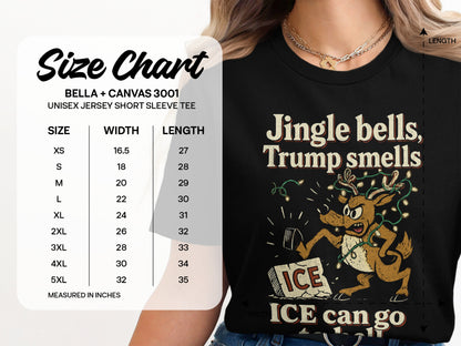 Jingle Bells Trump Smells Christmas Graphic Tee