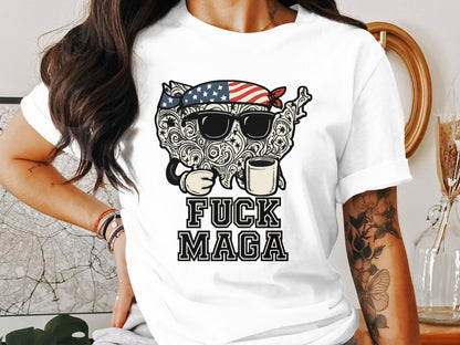 Patriotic Cat Design Fuck MAGA Statement product type
