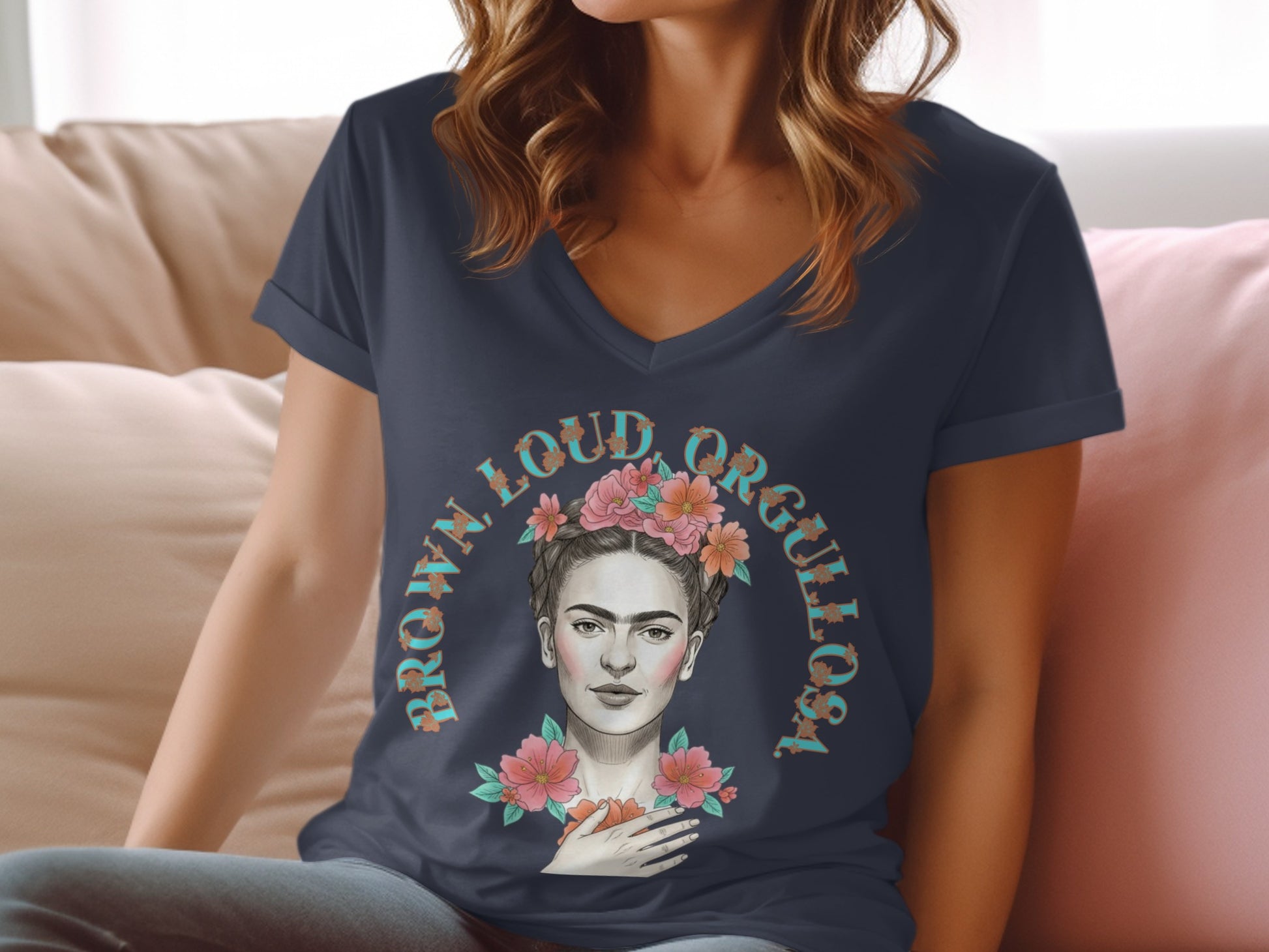 Brown Loud Orgullosa Graphic Tee