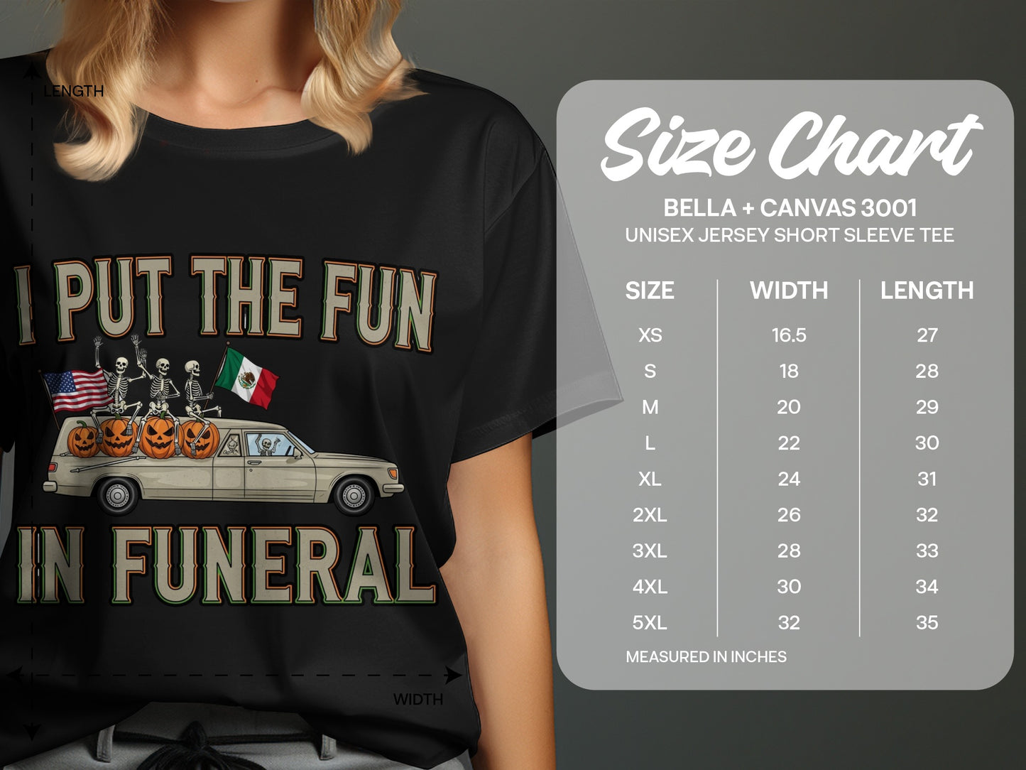 I Put The Fun In Funeral Short Sleeve Tee product
