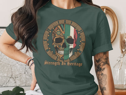 Strength in Heritage Skull Graphic T-shirt
