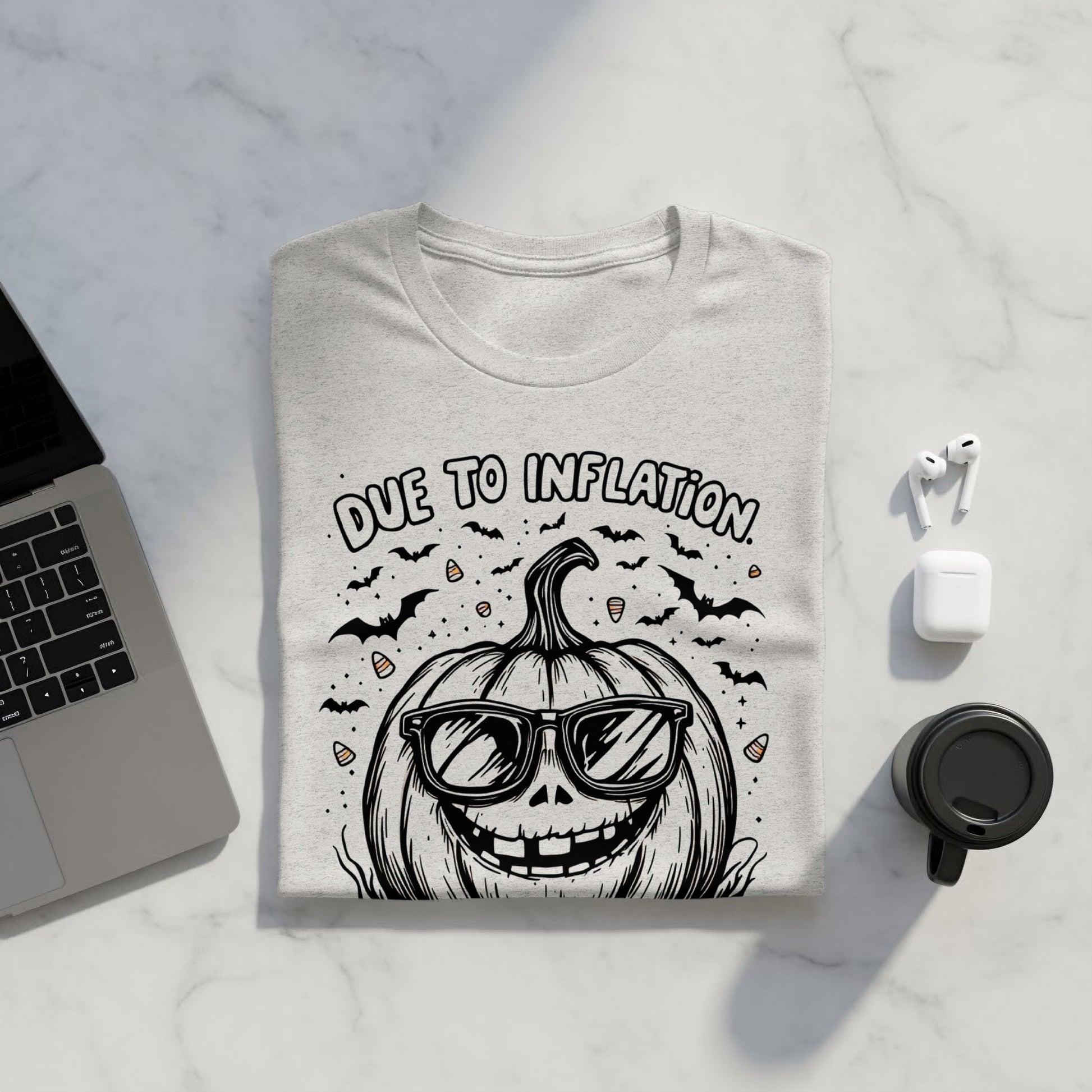 Funny Inflated Pumpkin Halloween Theme T-shirt product