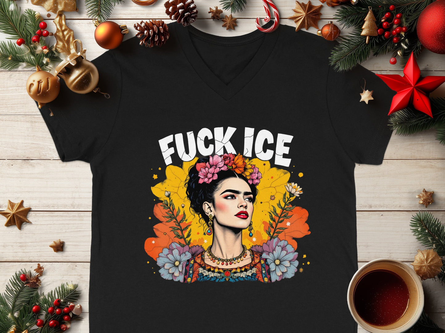 Bold Statement Frida Kahlo Illustration T-shirt