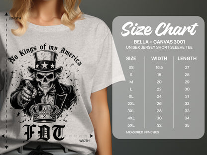 No Kings of my America Skull Graphic Tee product
