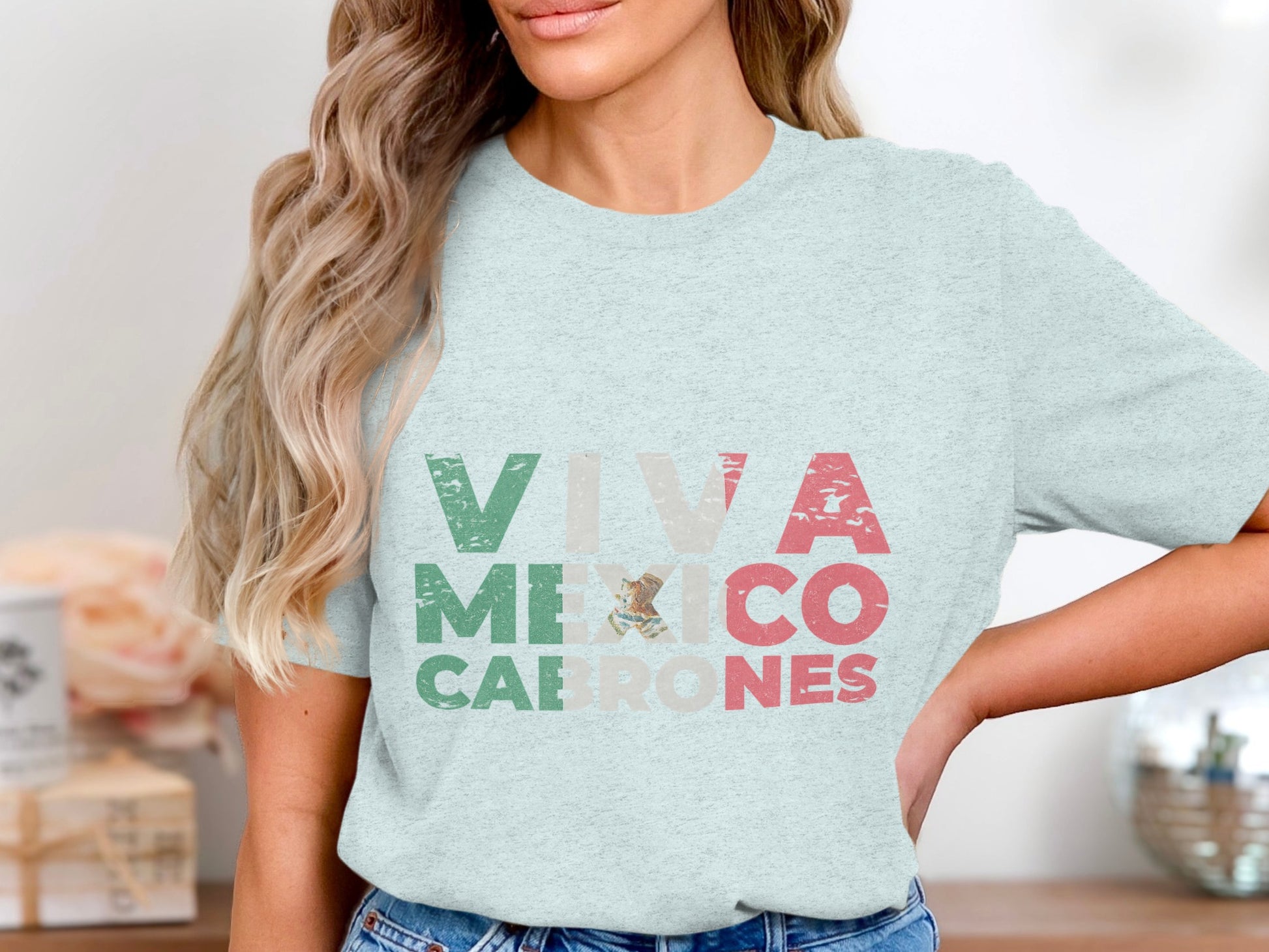 Viva Mexico Cabrones Graphic Tee Shirt product