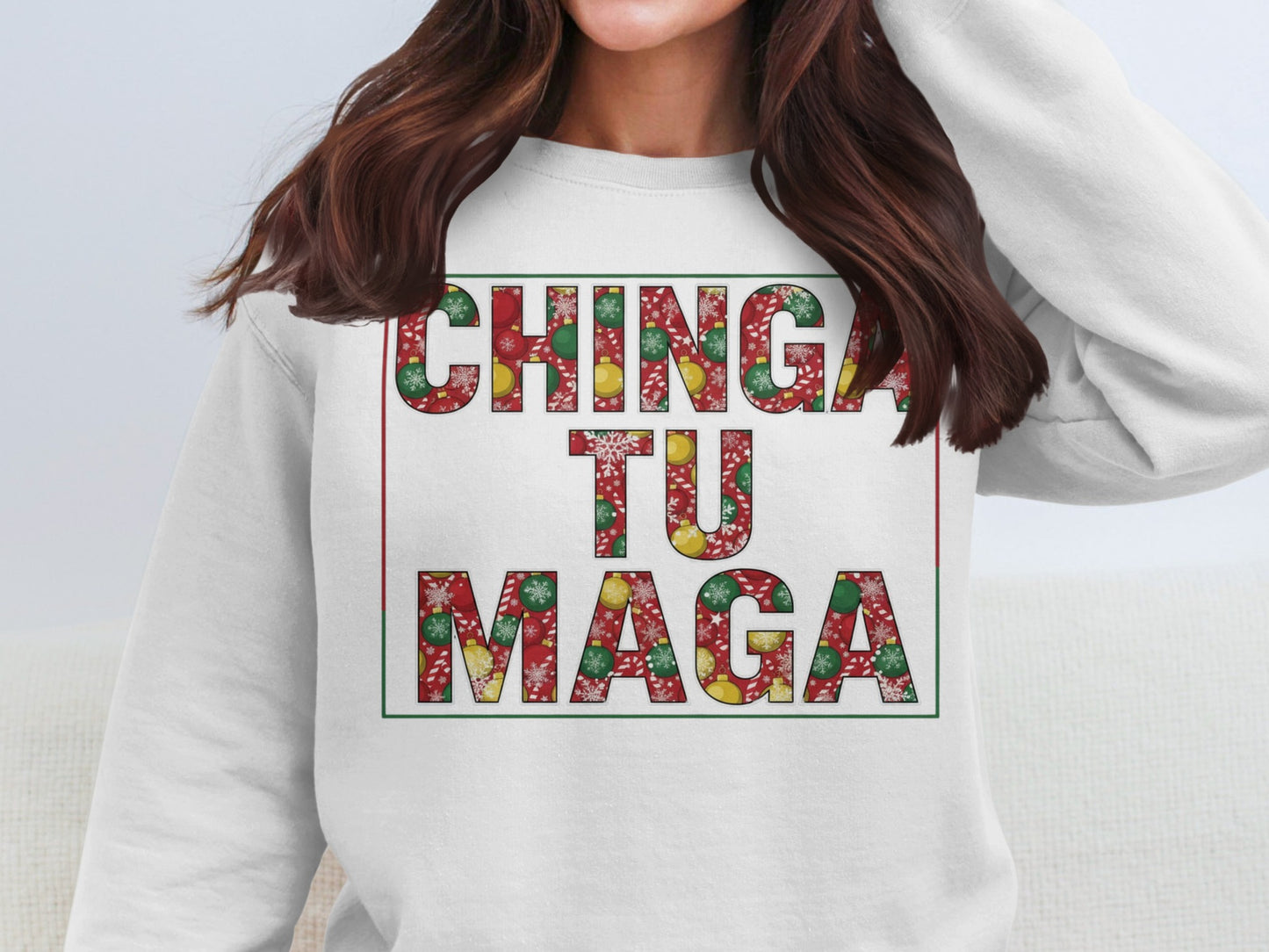 CHINGA TU MAGA Floral Bold Graphic Sweatshirt
