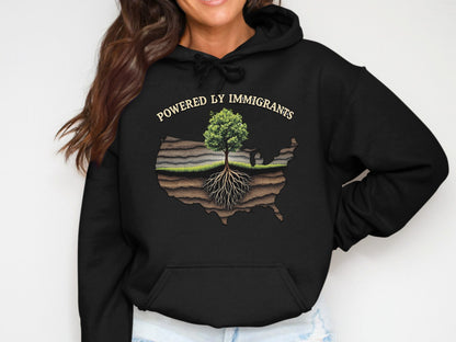Powered by Immigrants Graphic Hoodie product