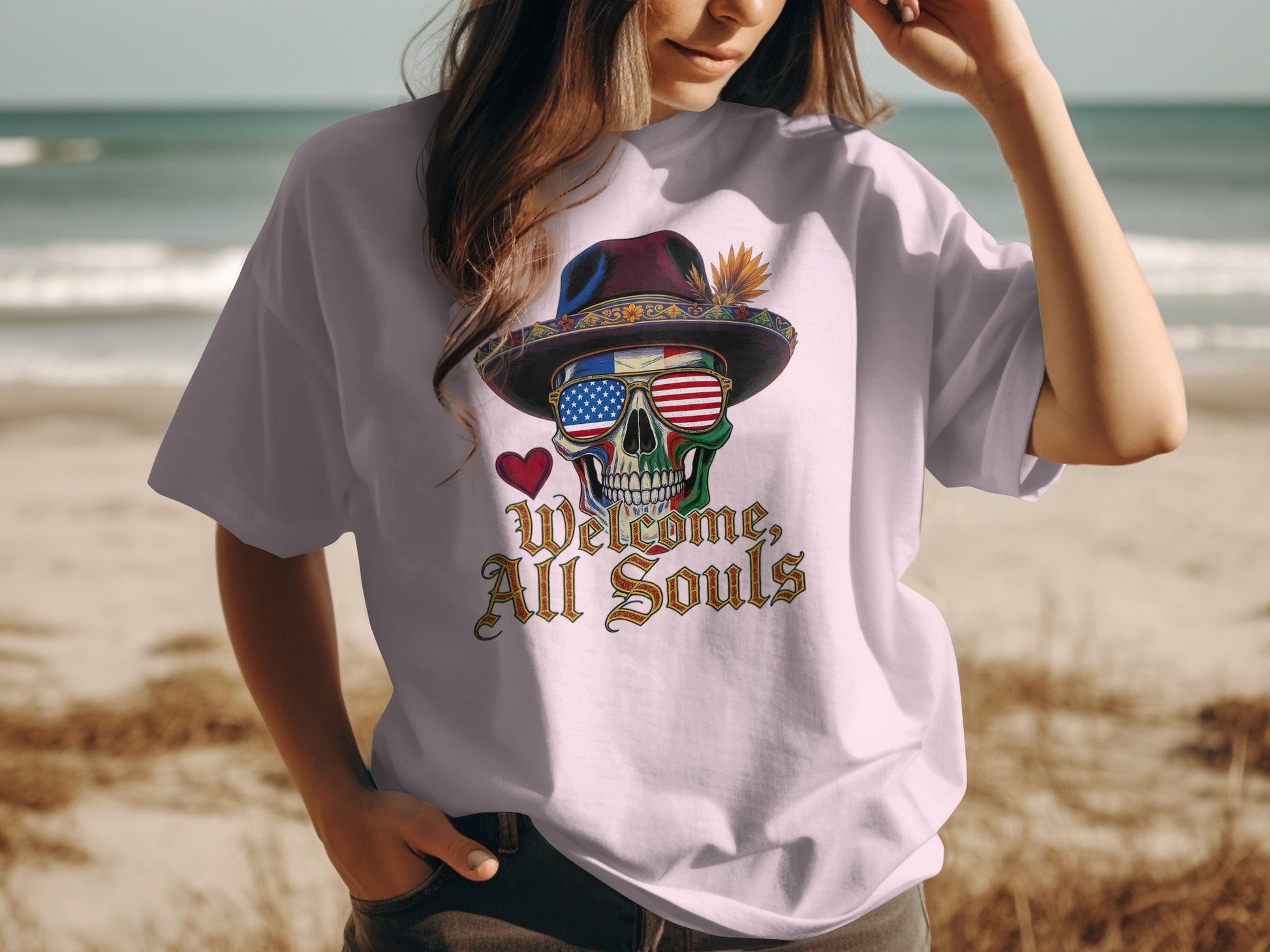 Welcome All Souls Graphic Tee Shirt product type