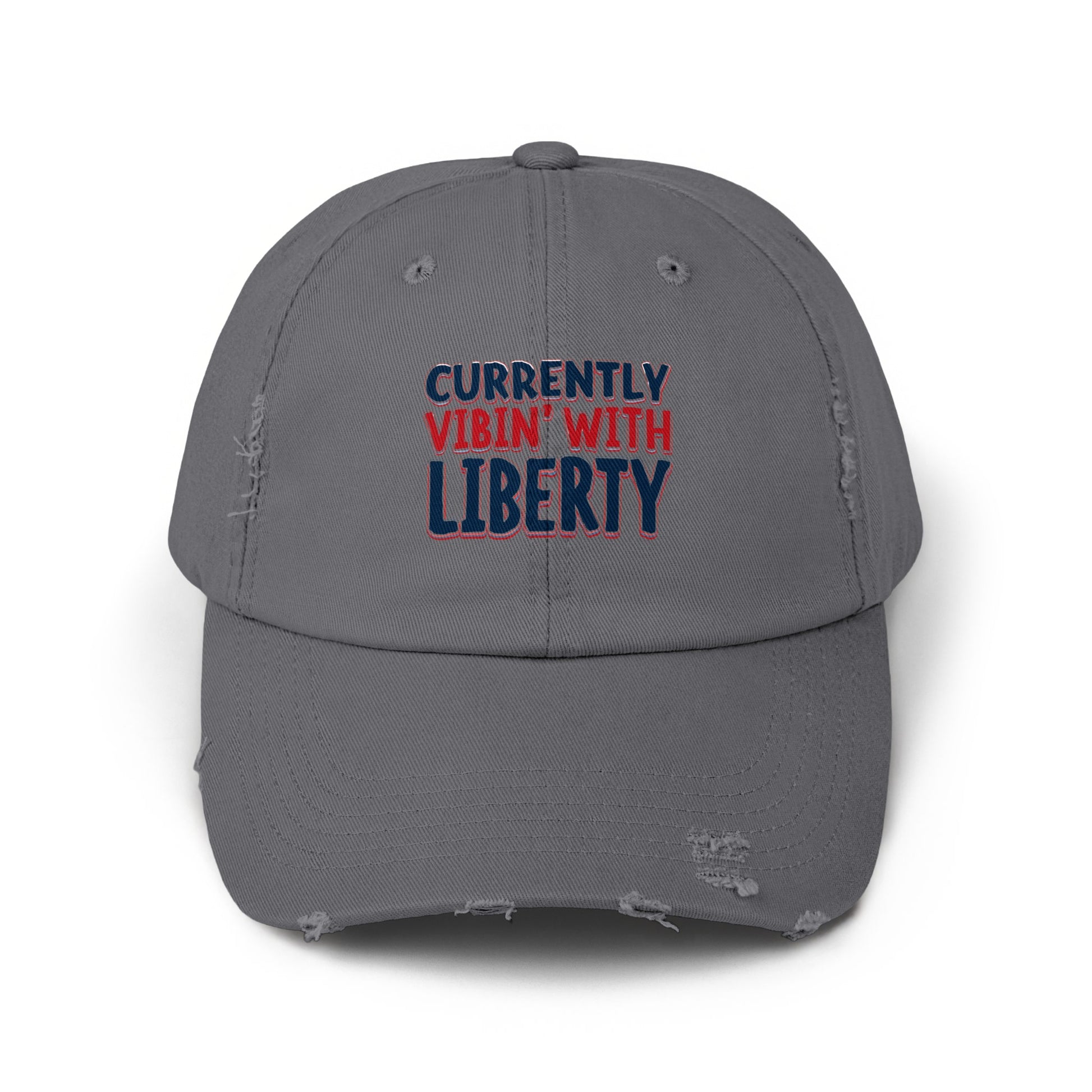 Currently Vibin' with Liberty Distressed Hat Product