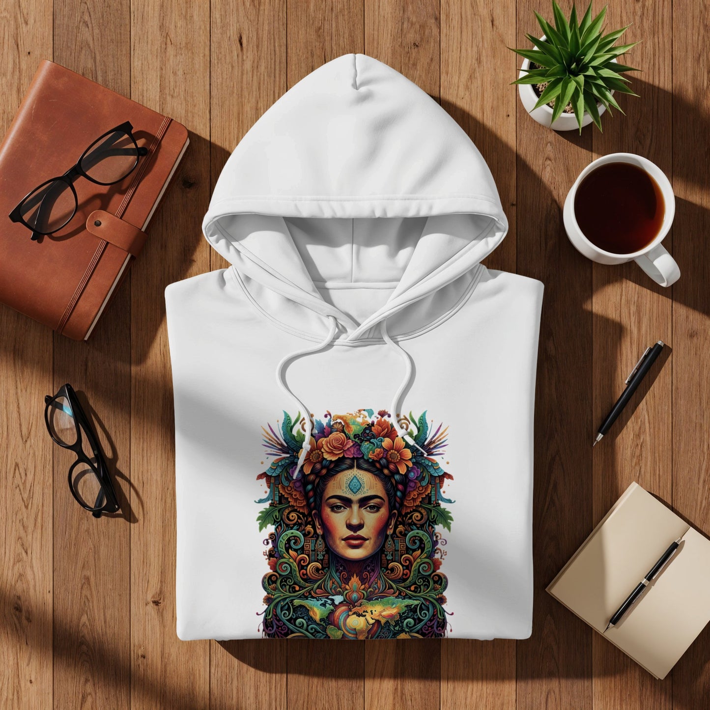 Frida Kahlo Floral Headdress Earth Art Piece Design