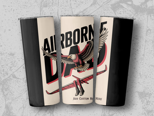 Airborne Dad Customizable Insulated Tumbler product