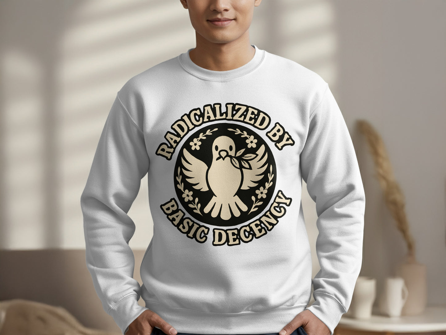 Radicalized By Basic Decency Graphic Sweatshirt product