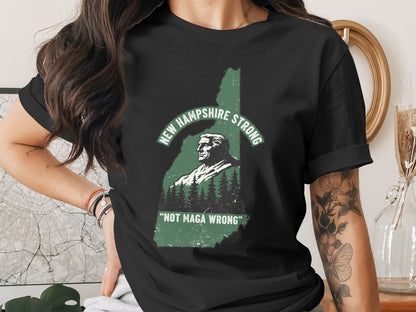 New Hampshire Strong Not Maga Wrong T-Shirt product