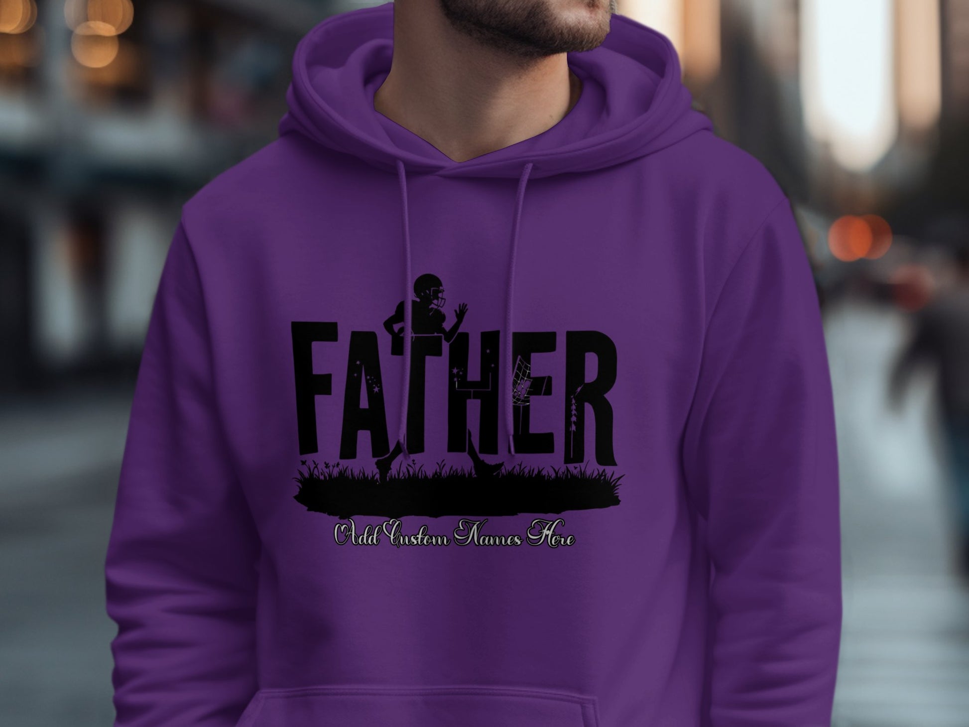 Father Hoodie Available with Custom Names Free product