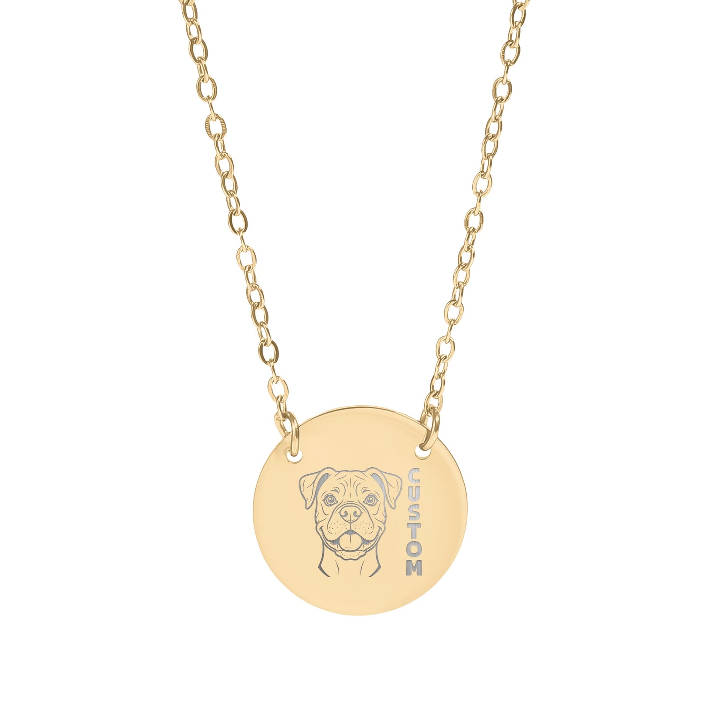 Dog Portrait Design for Custom or Personalized Necklace
