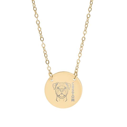Dog Portrait Design for Custom or Personalized Necklace