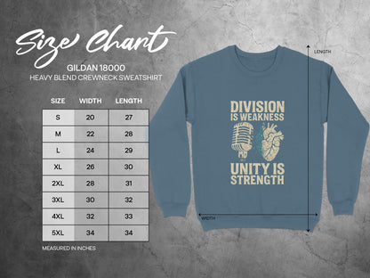 Division is Weakness Unity is Strength sweatshirt product