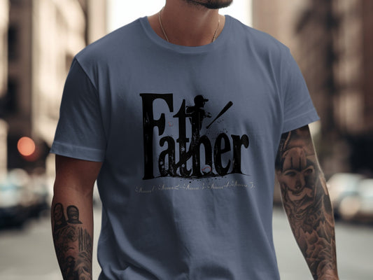 Father Graphic Tee Shirt Casual Wear Product Type